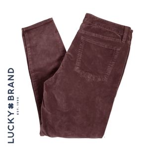 Lucky Brand Women's Mid Rise Ava Super Skinny Velvet Jean